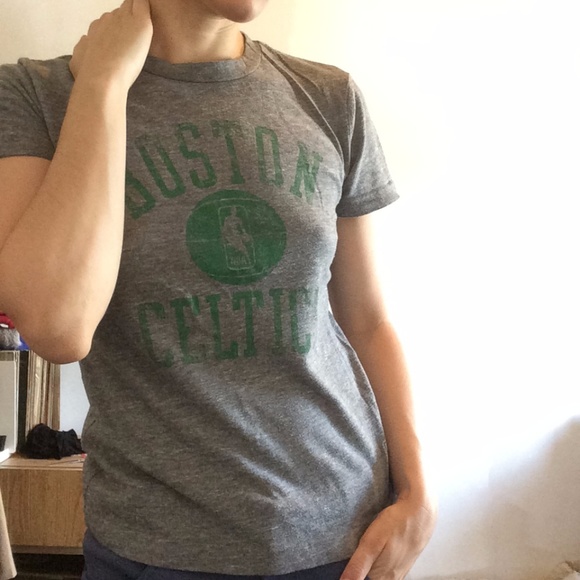 Boston Celtics #33 Gray Adidas T-Shirt M - Picture 5 of 5